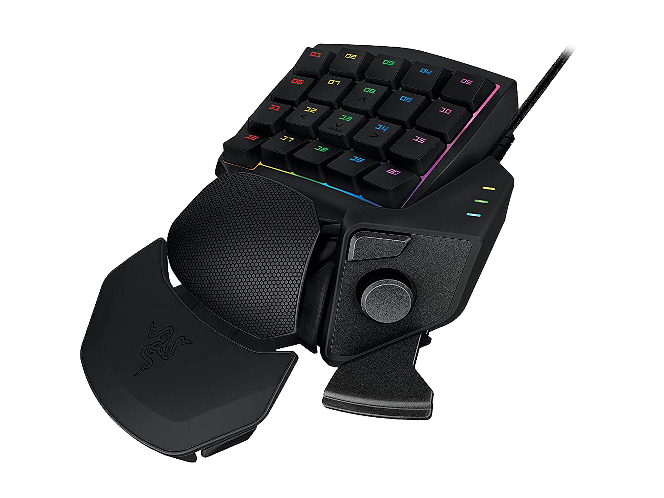 Razer Orbweaver Chroma: Green Mechanical Switch Gaming Keyboard with 30 Programmable Keys - RZ07-01440100-R3U1