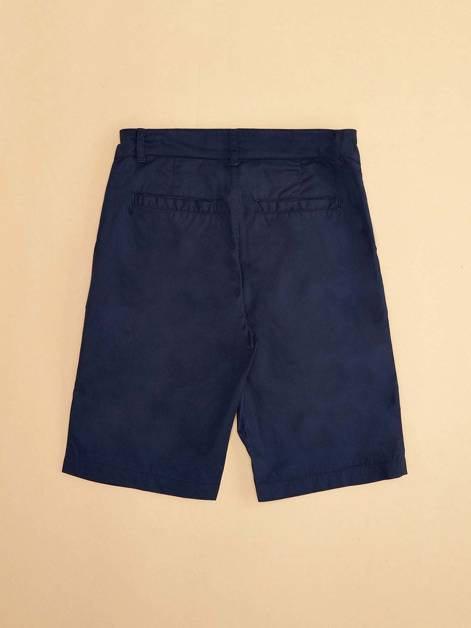 YU by Pantaloons Kids Navy Cotton Regular Fit Shorts