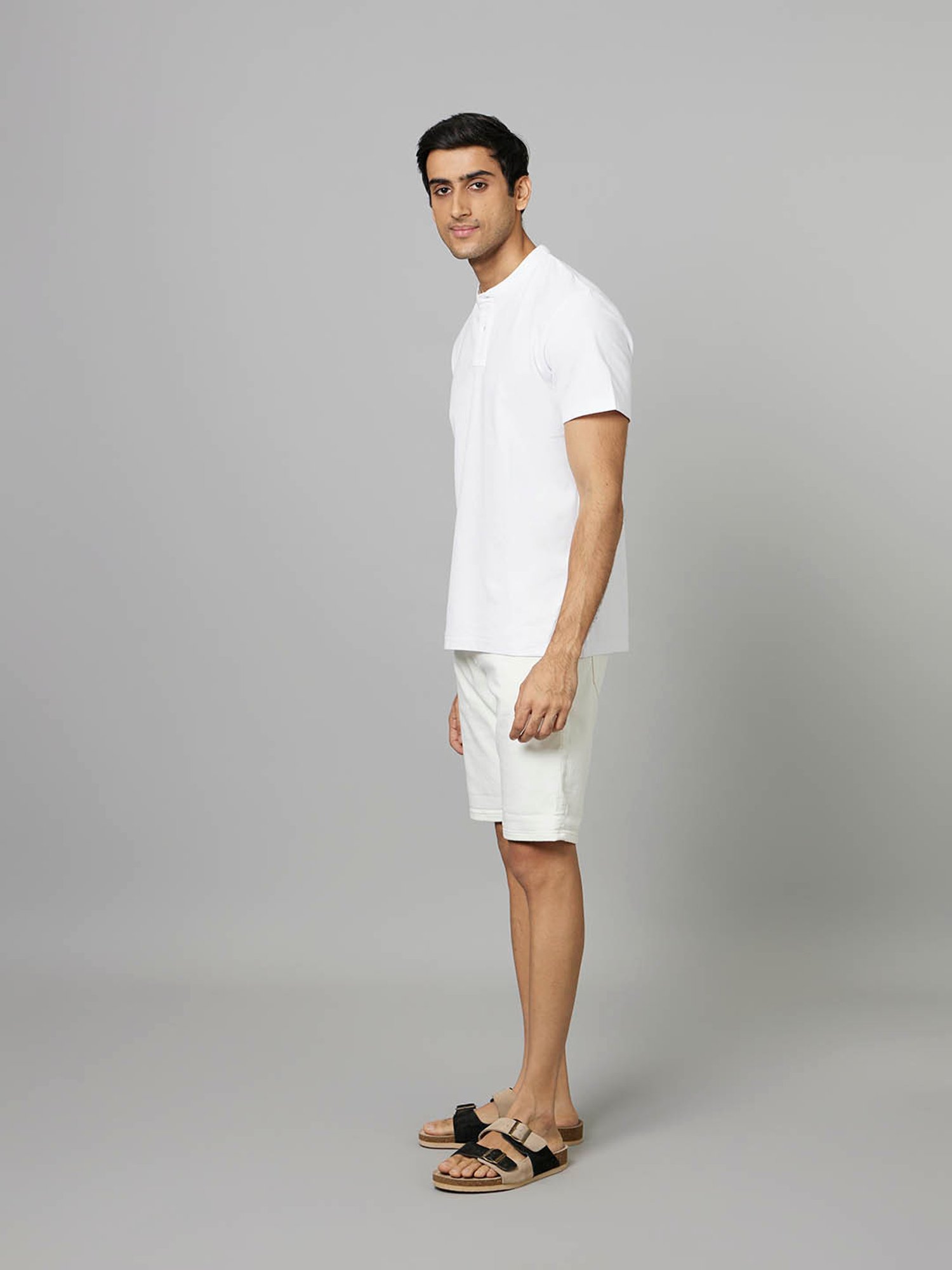 celio* White Regular Fit Shorts