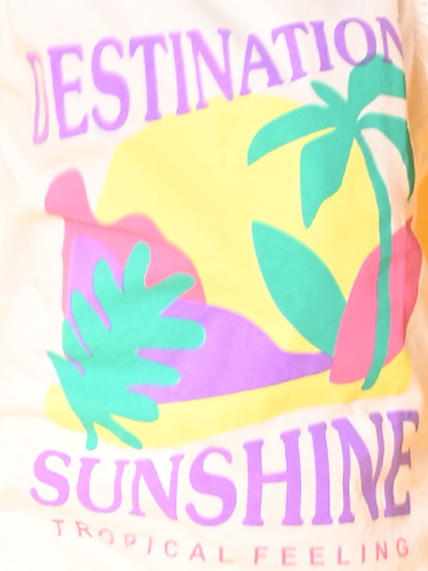 Anthrilo Kids White & Orange Cotton Printed T-Shirt Set