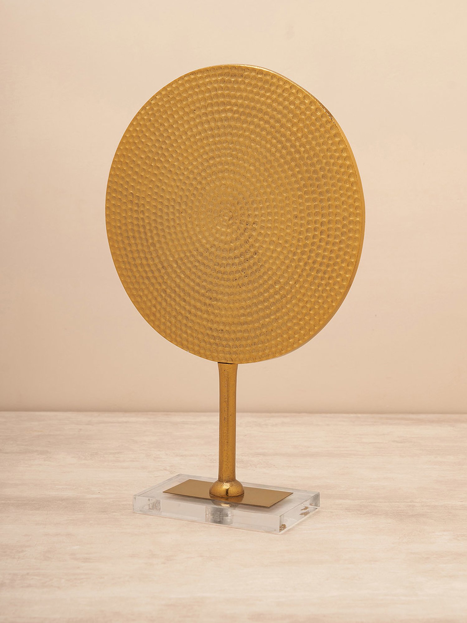 Pure Home and Living Gold Metal Textured Decor Objects