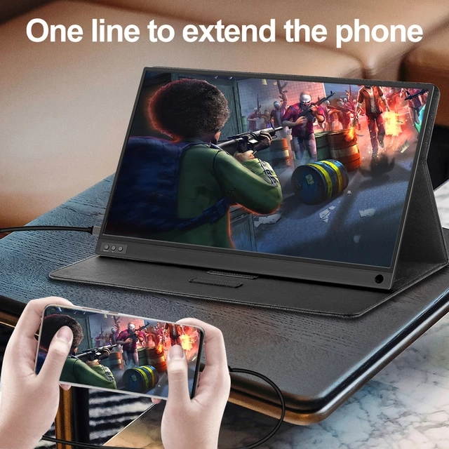 RayBird 15.6 inch Portable Monitor USB Type C & HDMI for Phone Computer PC Gaming Xbox Switch PS4 PS5 Display,Laptop Notebook LCD Screen
