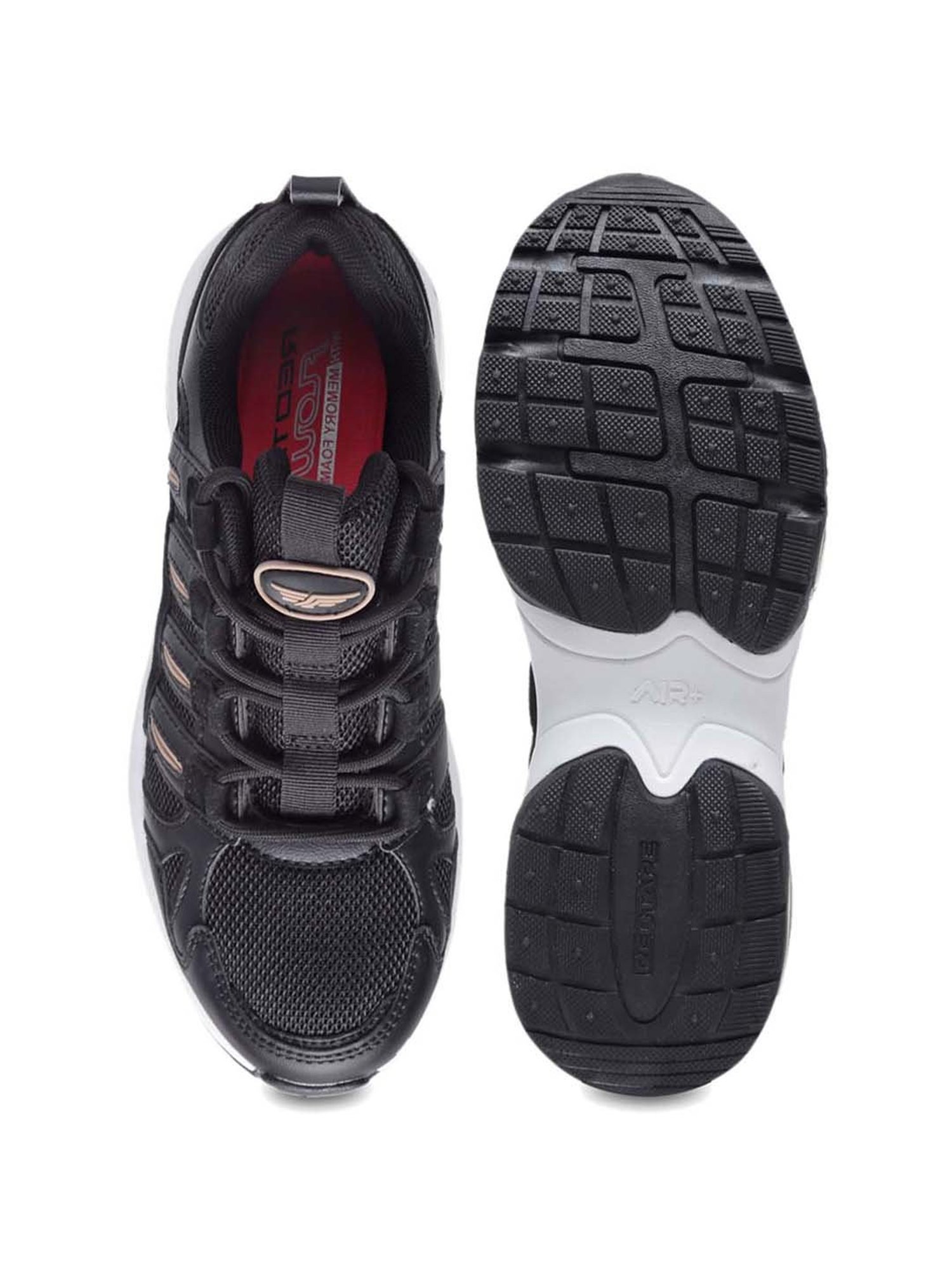 Red Tape Women's Black Walking Shoes