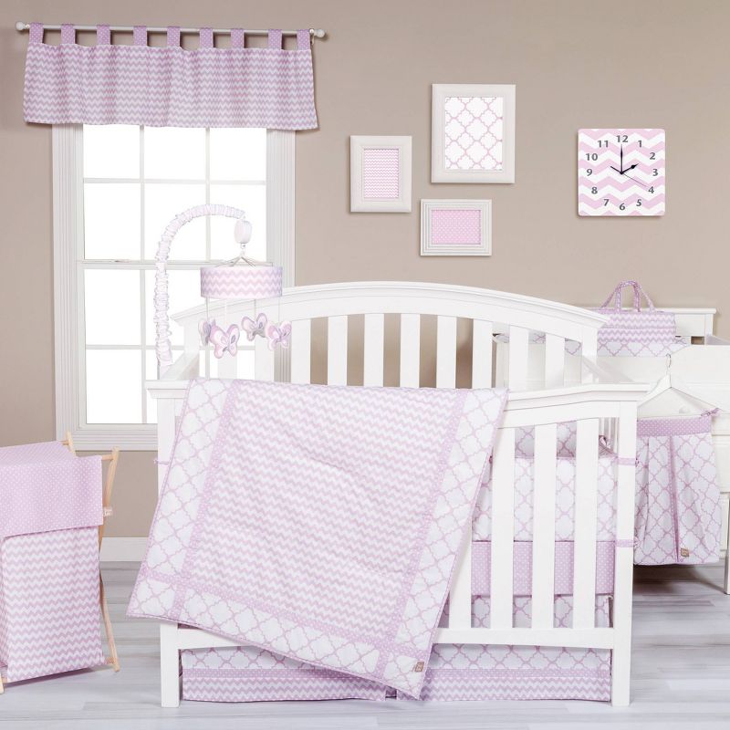 Trend Lab Orchid Bloom Crib Bedding Set - 3pc