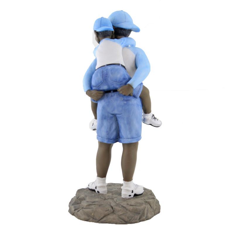 Black Art 9.5" Father And Son Dad Child Figurine  -  Decorative Figurines