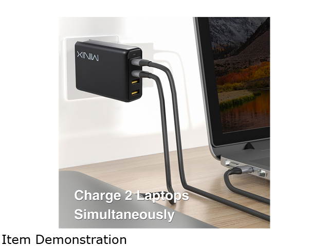 MINIX P1 66W Turbo 3-Port GaN Charger combines two USB-C port and a USB-A port to create a next-gen charger that delivers unprecedented power and portability.