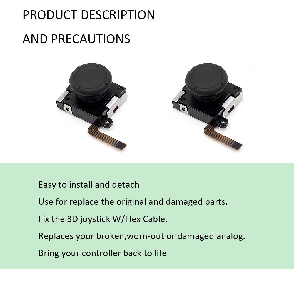 2-Pack 3D Replacement Joystick Analog Thumb Stick for Switch Joy-Con Controller  for Nintendo Switch Joy Con Grip Accessories Swich lite stick