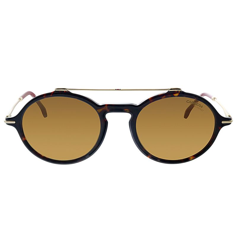 Carrera 195/S 063 Unisex Round Sunglasses Havana 50mm