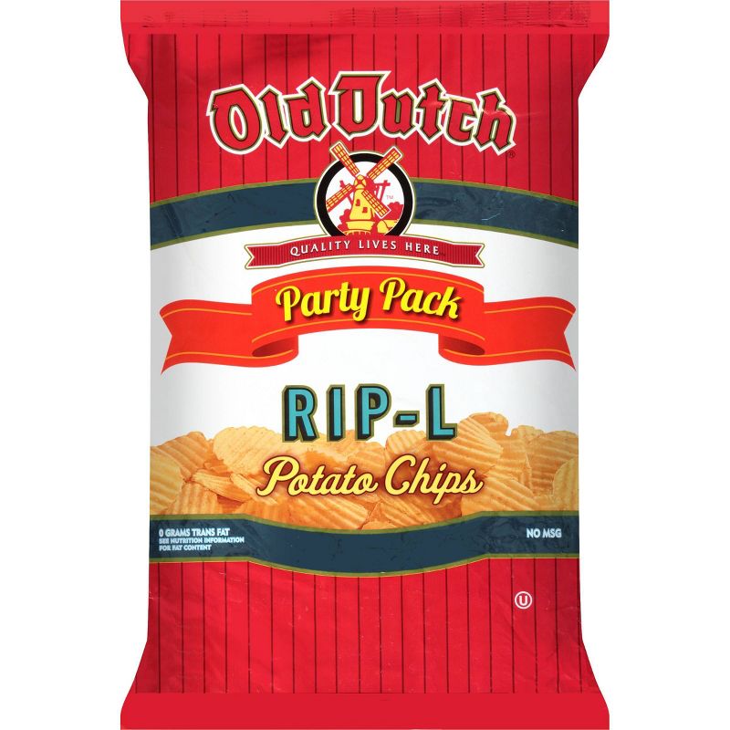 Old Dutch Party Pack Rip-L Potato Chips 16.0oz