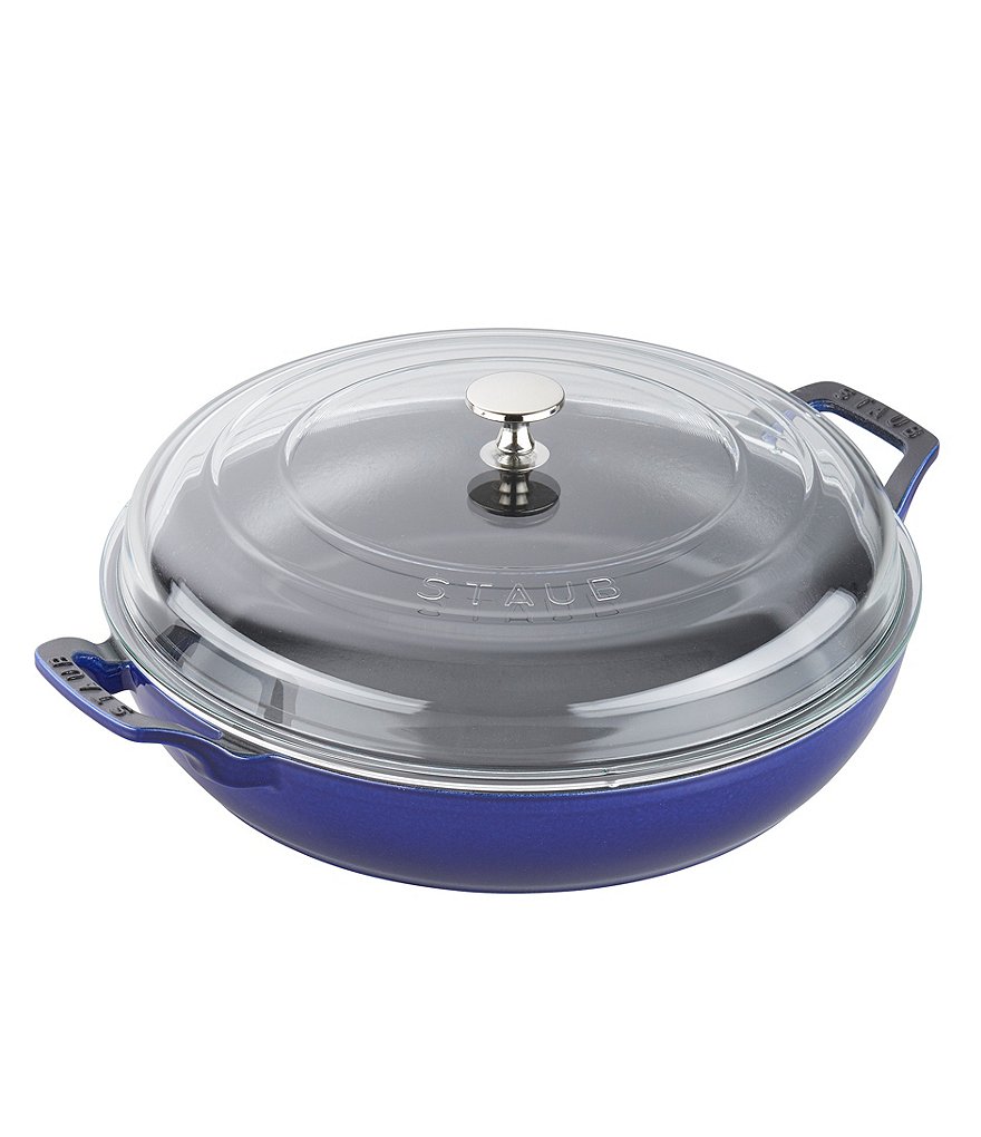 Staub Cast Iron 3.5qt Braiser with Glass Lid