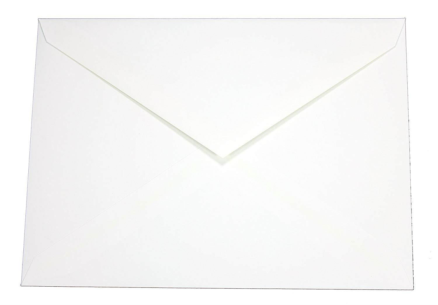 A7 Heavyweight 28lb White Envelopes 5 1/4" x 7 1/4" Pointed Flap - 100 Envelopes - Desktop Publishing Supplies&trade; Brand Envelopes