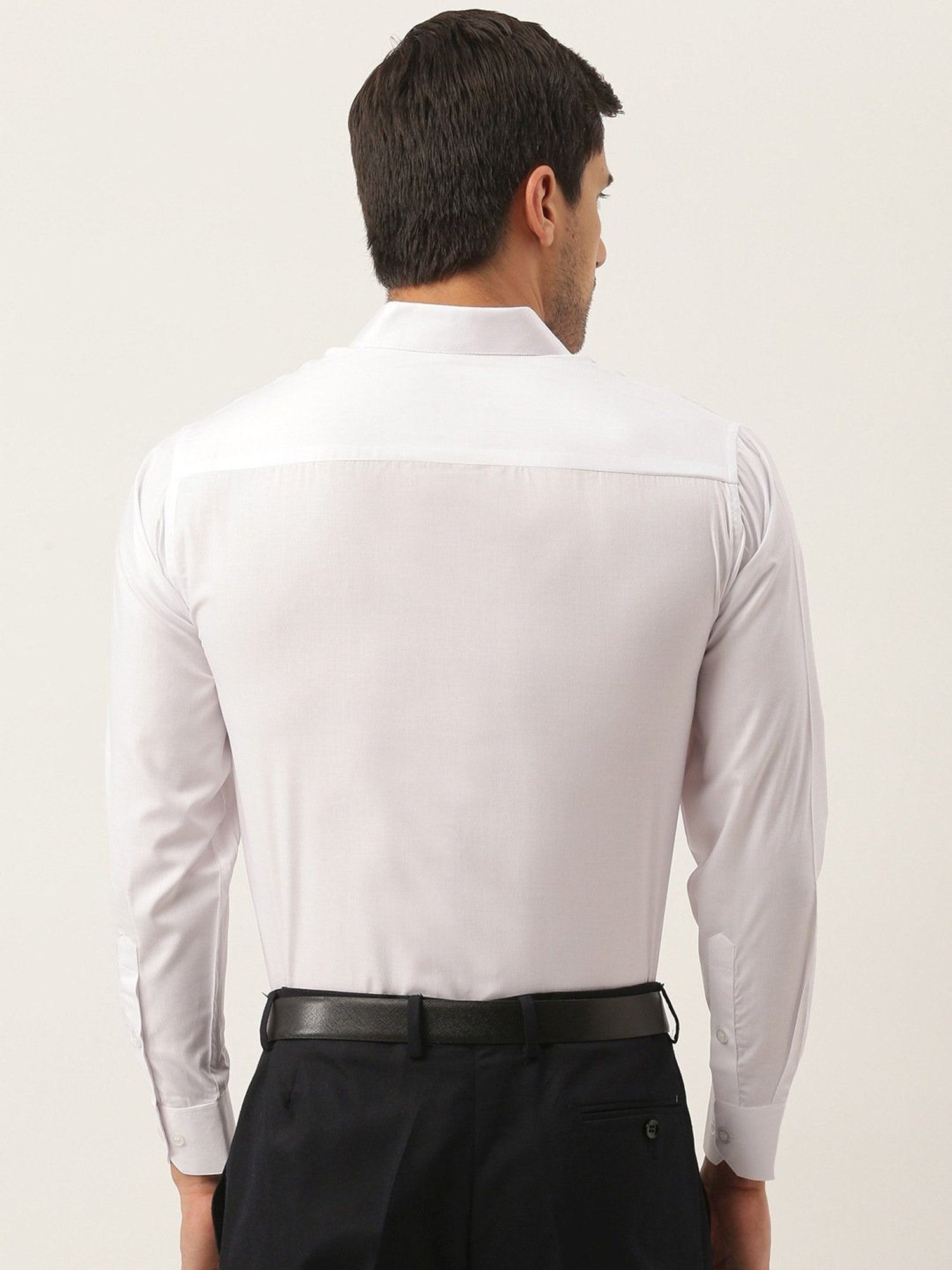 Sojanya White Cotton Regular Fit Shirt