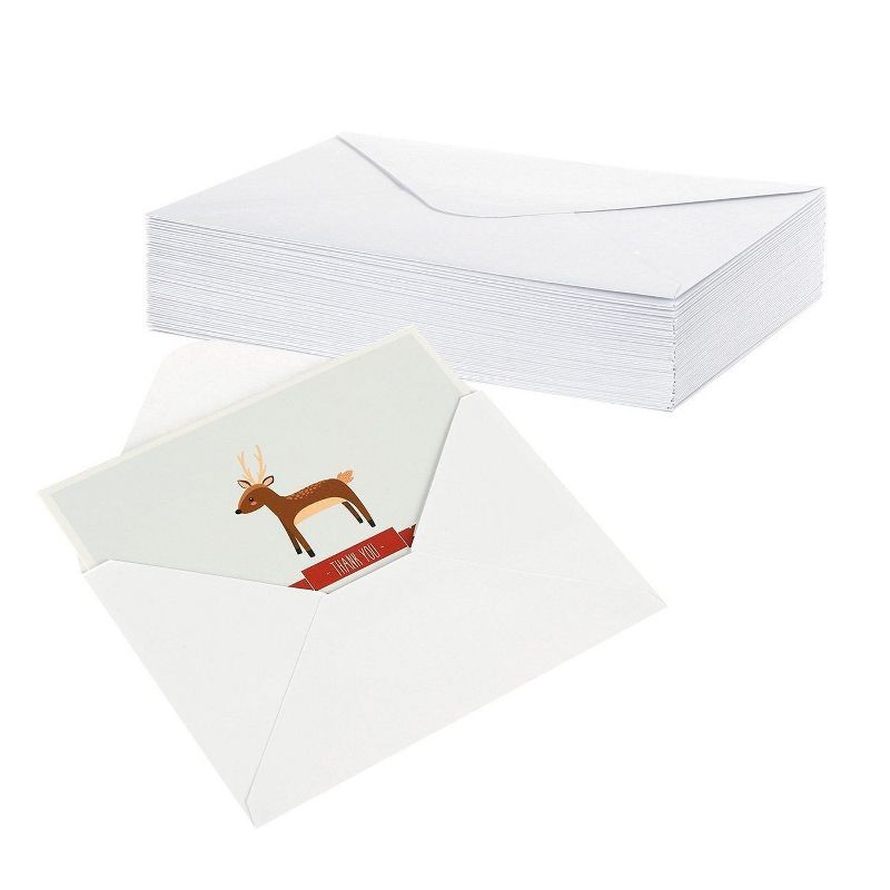 Best Paper Greetings 48 Pcs Thank You Cards Bulk Set, Woodland Animals Thank You Notes with Envelopes