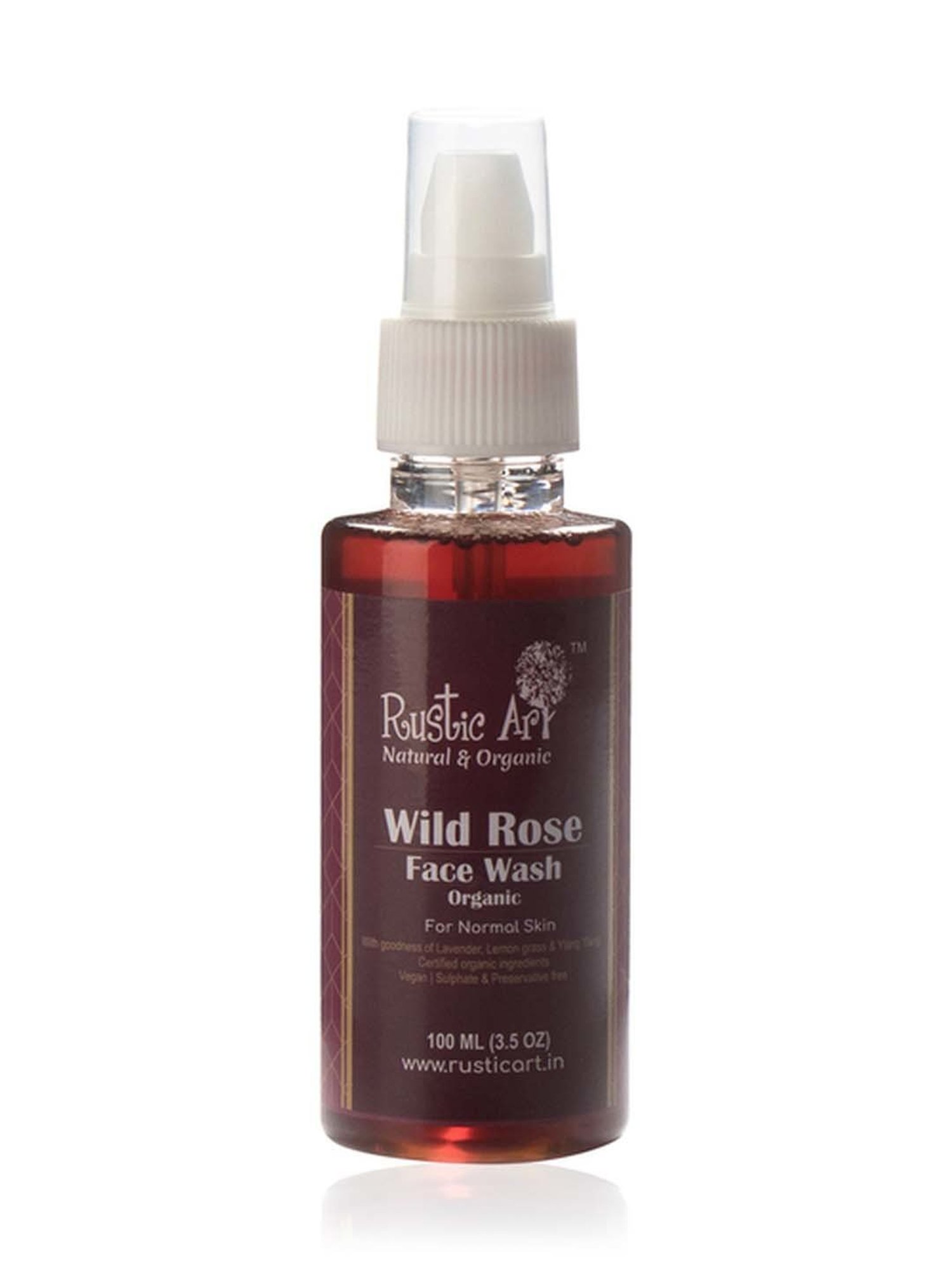Rustic Art Wild Rose Face Wash - 100 ml