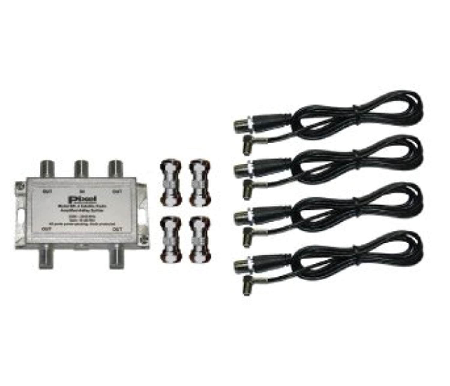 Pixel Technologies SR-4 Amplified Four Way Splitter Kit