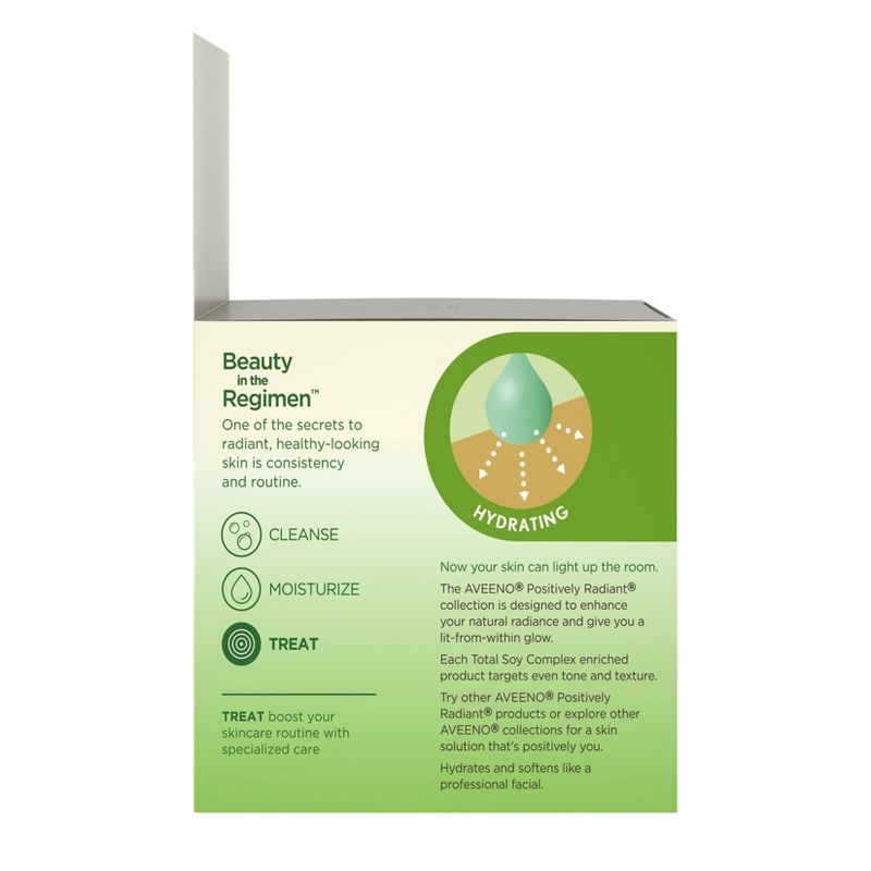 Aveeno Active Naturals Positively Radiant Overnight Hydrating Facial Moisturizer - 1.7oz