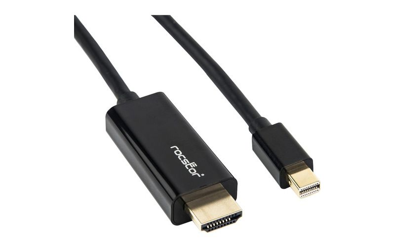Rocstor Y10C197-B1 Premium Mini DisplayPort to HDMI Cable - 10 ft. (3m) - 4K/2K