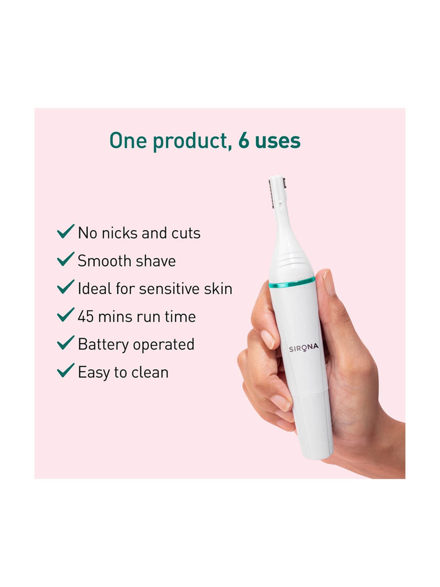 Bronson Professional Sweet Touch Sensitive Electric Bikini & Eyebrow Trimmer for Women