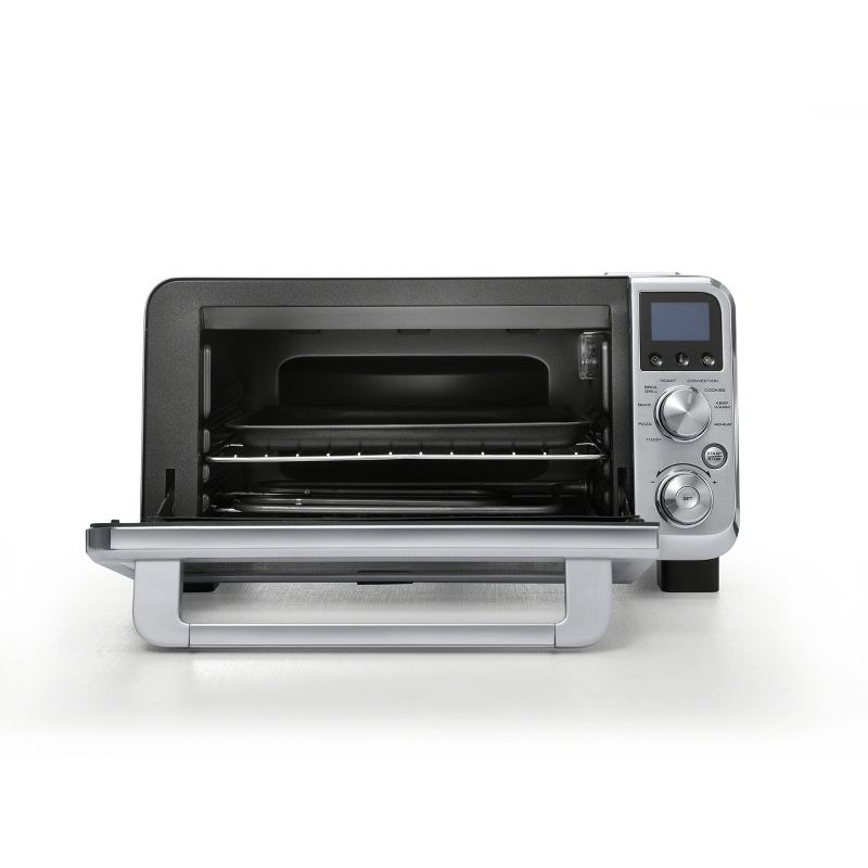Toshiba MC25CEY-BS 6 Slice Small Stainless Convection Pizza Toaster Oven, Black