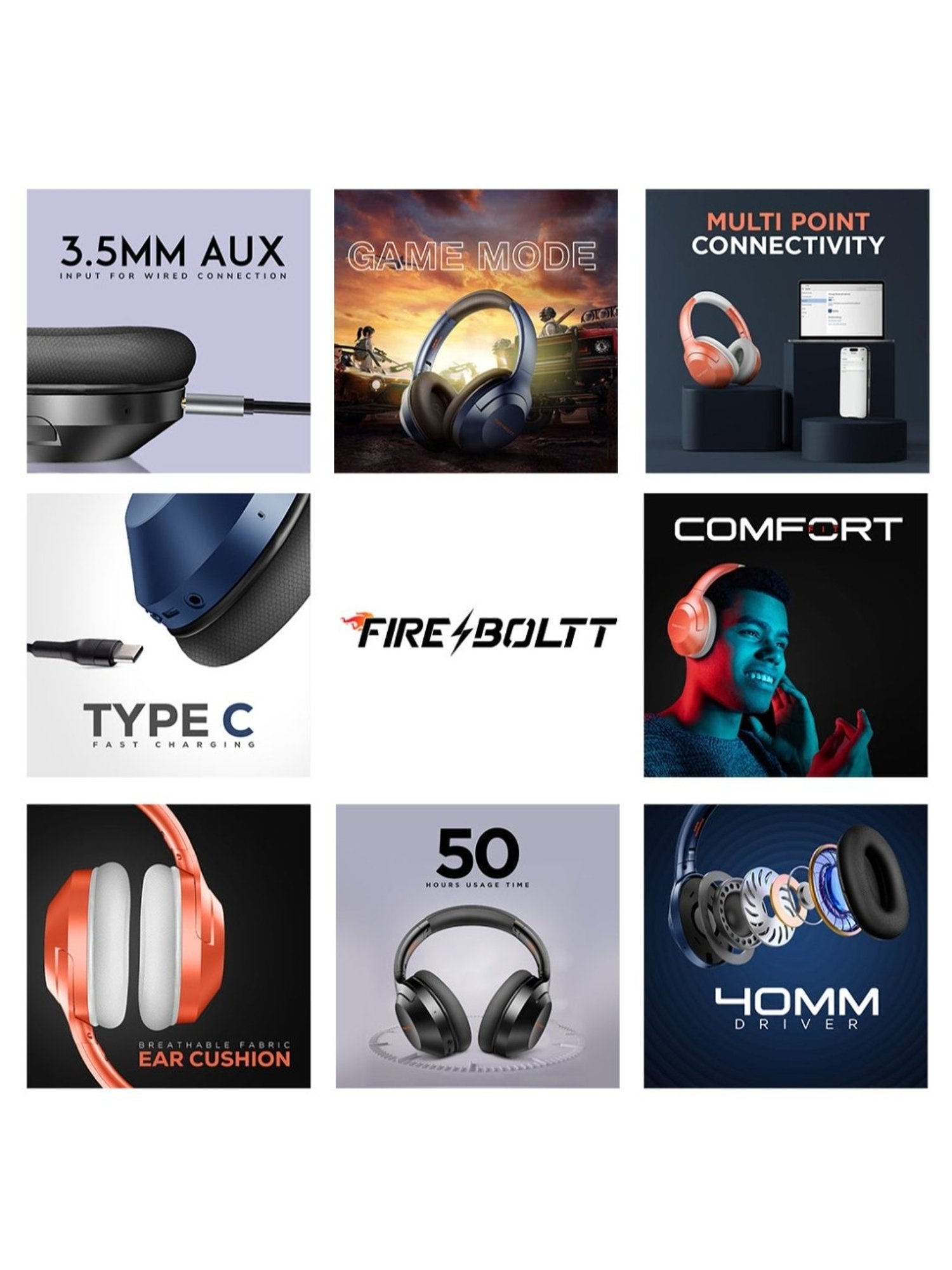 Major IV On Ear Wireless Bluetooth Headphone with Microphone (Black, True Wireless)