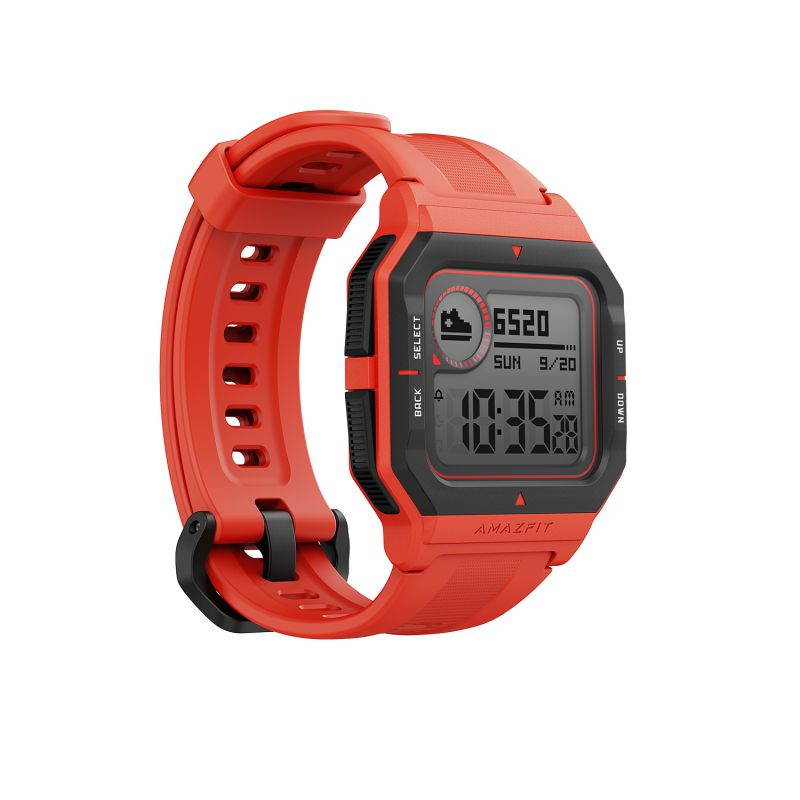 Amazfit Neo Fitness Retro Smartwatch: 28-Day Battery Life - Real-Time Workout Tracking - Heart Rate and Sleep Monitoring - Smart Notifications, 1.2" Always-On Display - Water Resistant, Orange