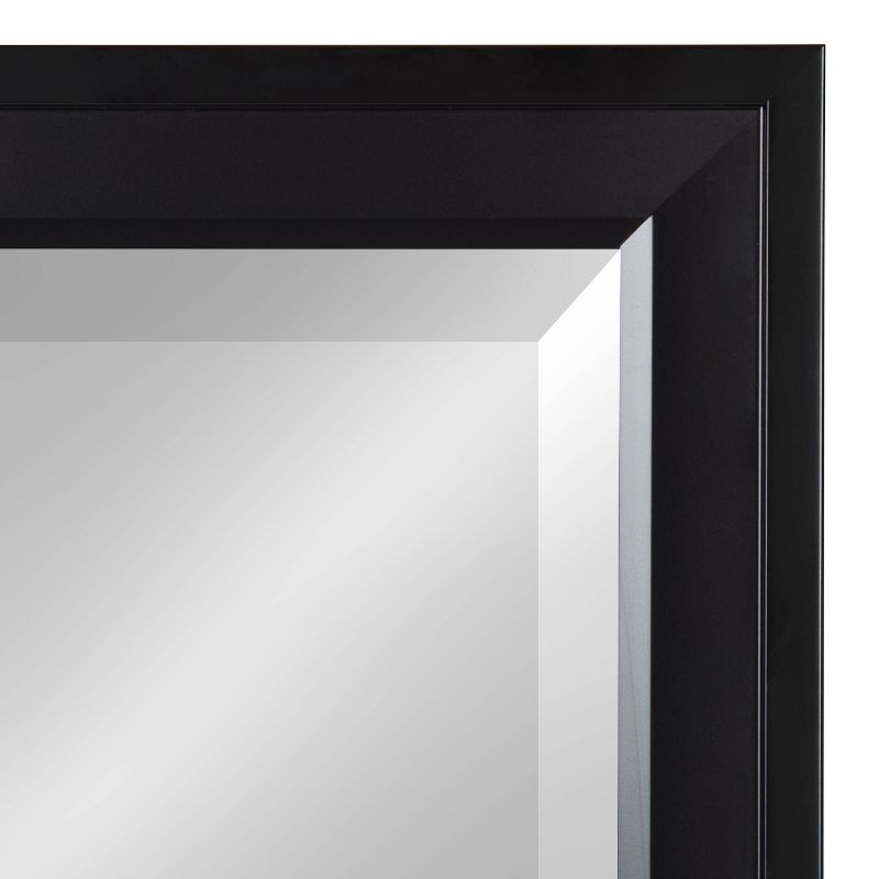 19.5" x 51.5" Bosc Full Length Wall Mirror Black - DesignOvation