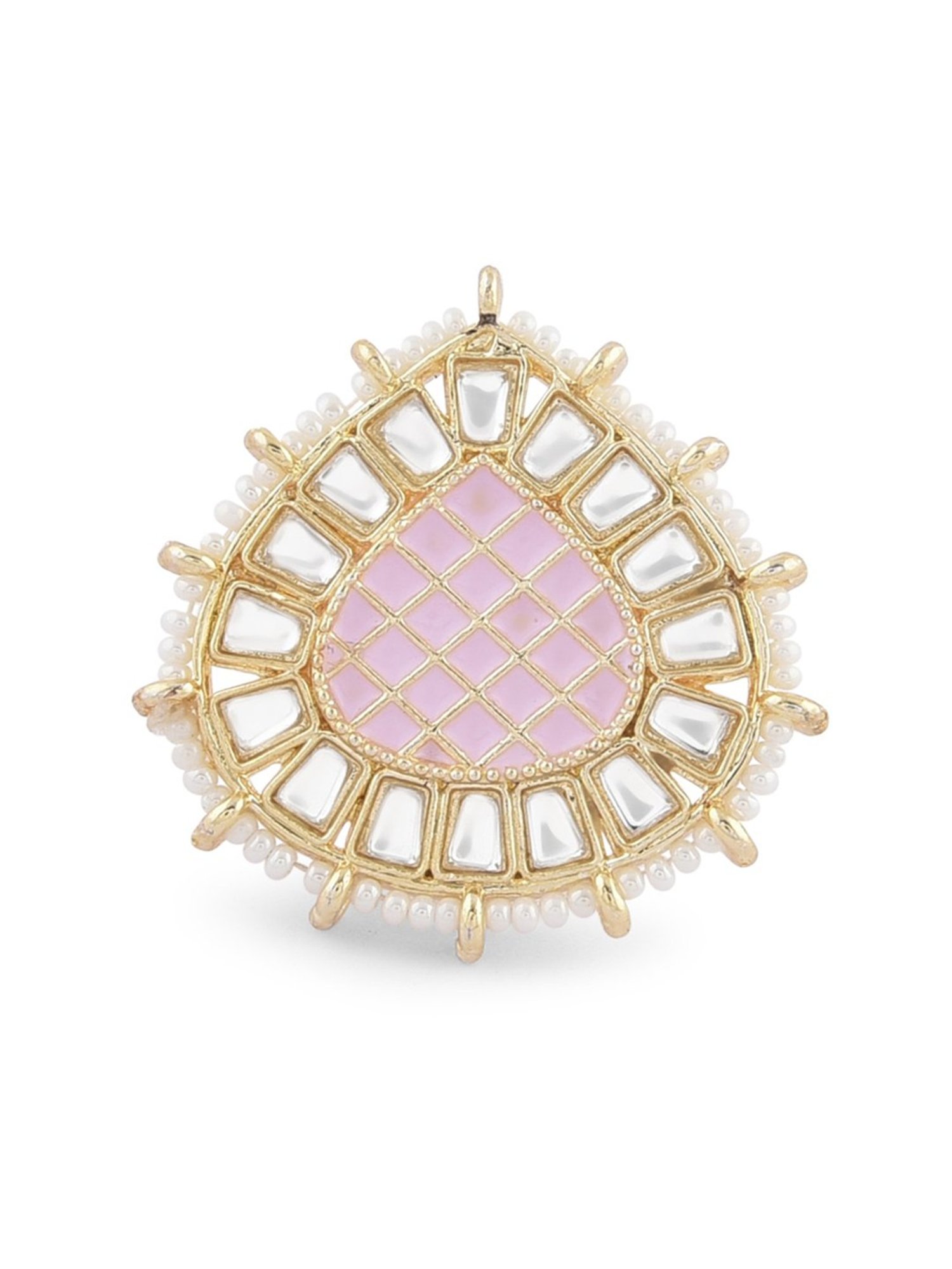 Accessorize London Women's Jewel Embellished Rings Set Of Three White