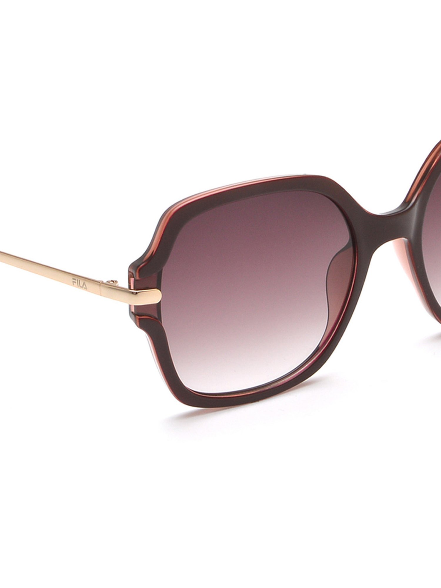 Fila Brown Square UV Protection Sunglasses for Women