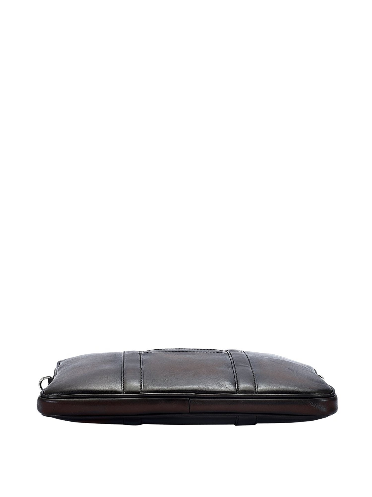 Eske Clark Dark Brown Leather Medium Laptop Messenger Bag