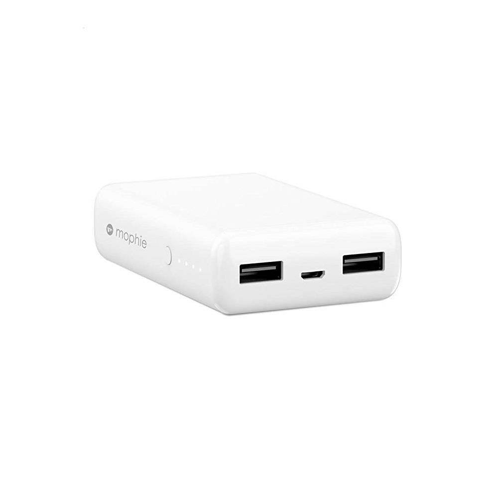mophie Power Boost Universal External Battery, 2 Charges (5,200mAh ), White