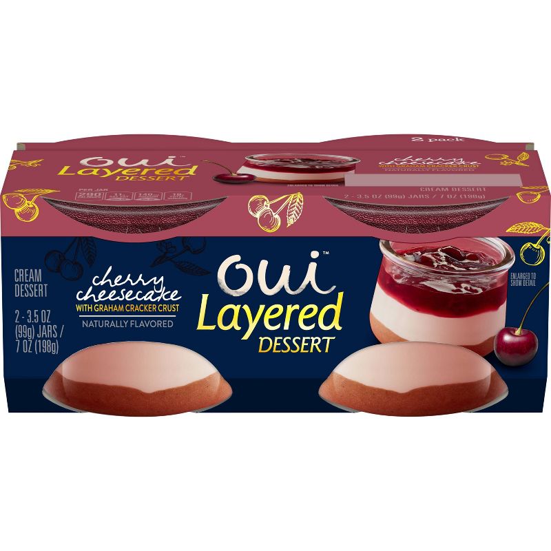 Oui by Yoplait Layered Desserts Cherry Cheesecake - 7oz