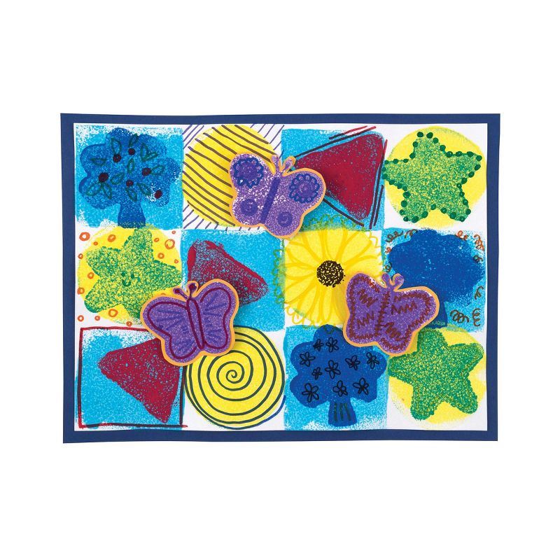 Roylco Drip and Print Sponge Large Set for Home or Class Projects