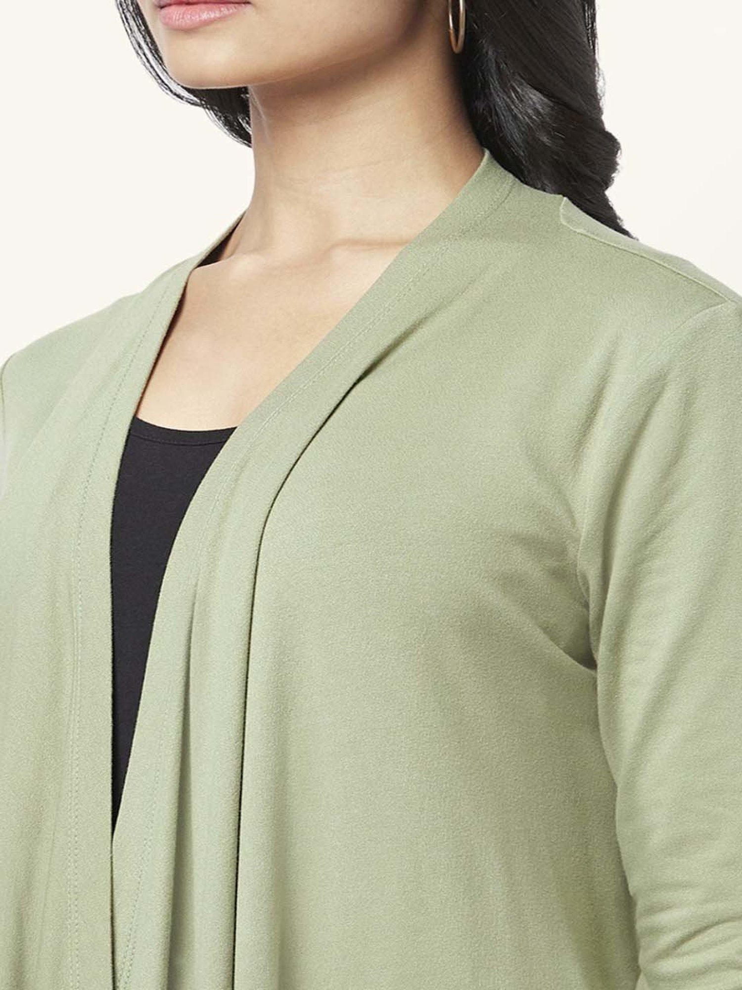 Honey by Pantaloons Green Full Sleeves Shrug