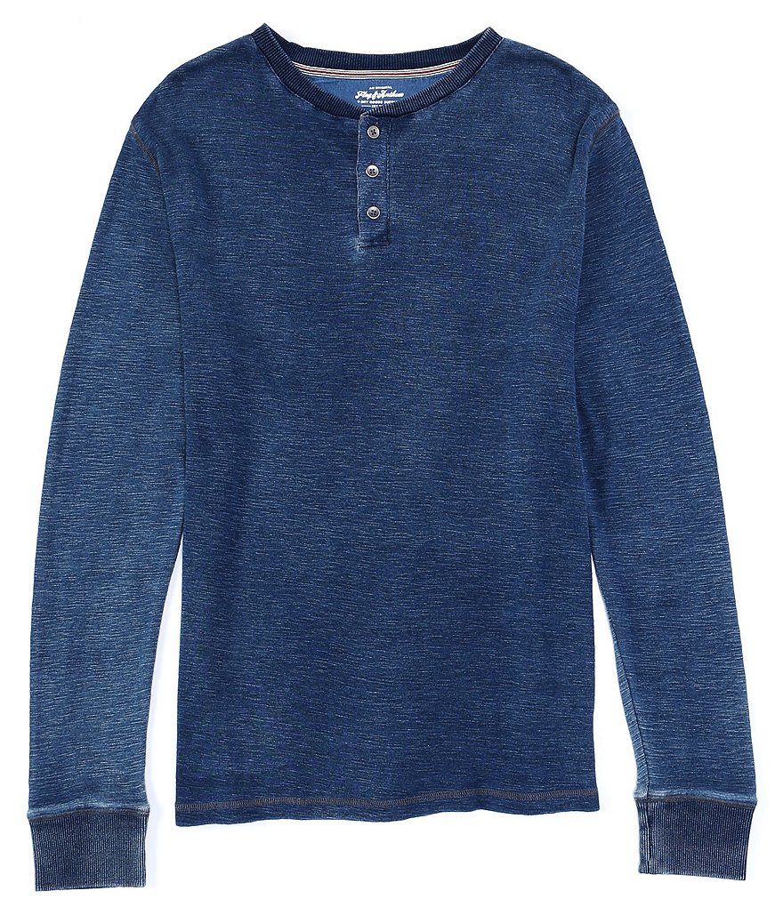 Flag and Anthem Marais Indigo Slub Henley