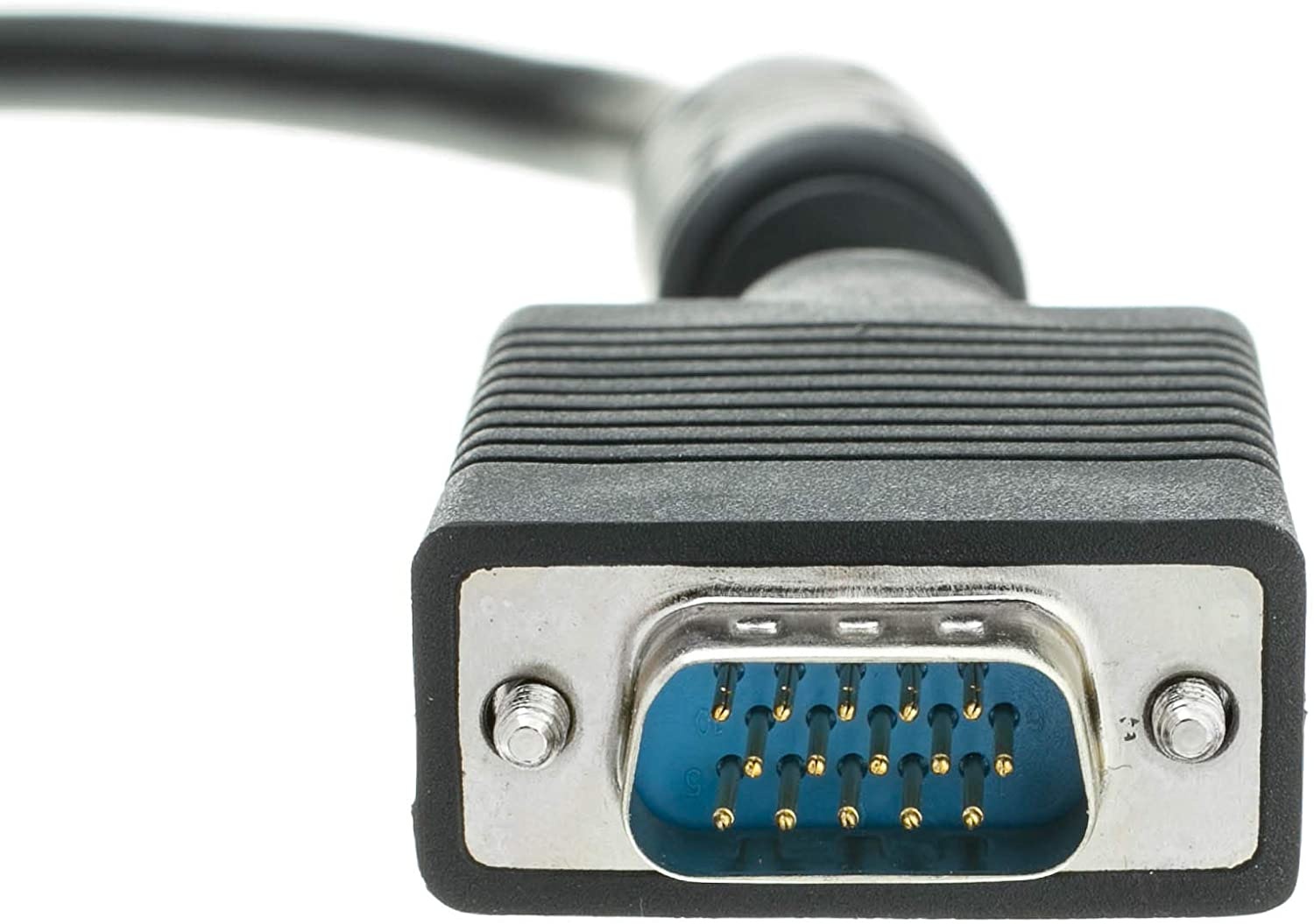 VGA Extension Cable SVGA Male to Female HD15 Male to HD15 Female Double Shielded Monitor Video Coaxial Cable with Ferrite core for PC Laptop Projector Video Black 6 feet Cablewholesale