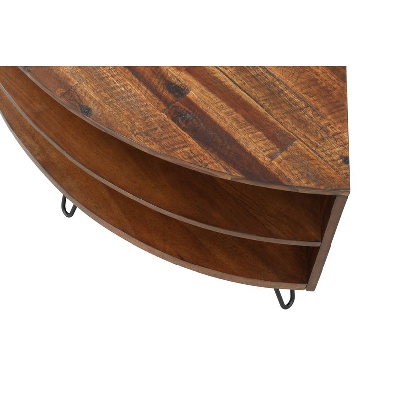 Melani Corner TV Stand for upto 41" Dark Brown - Summerland Home