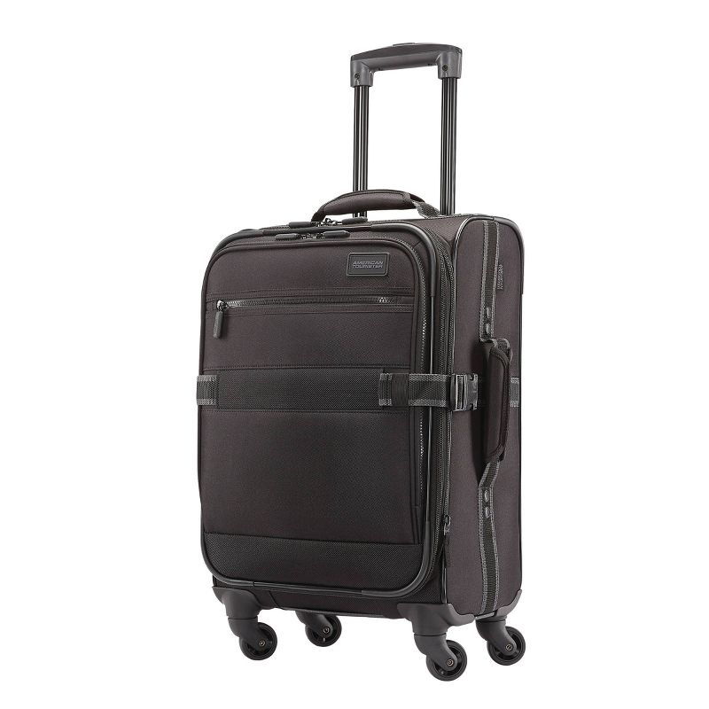 American Tourister 22.5" Softside Carry On Spinner Suitcase - Black