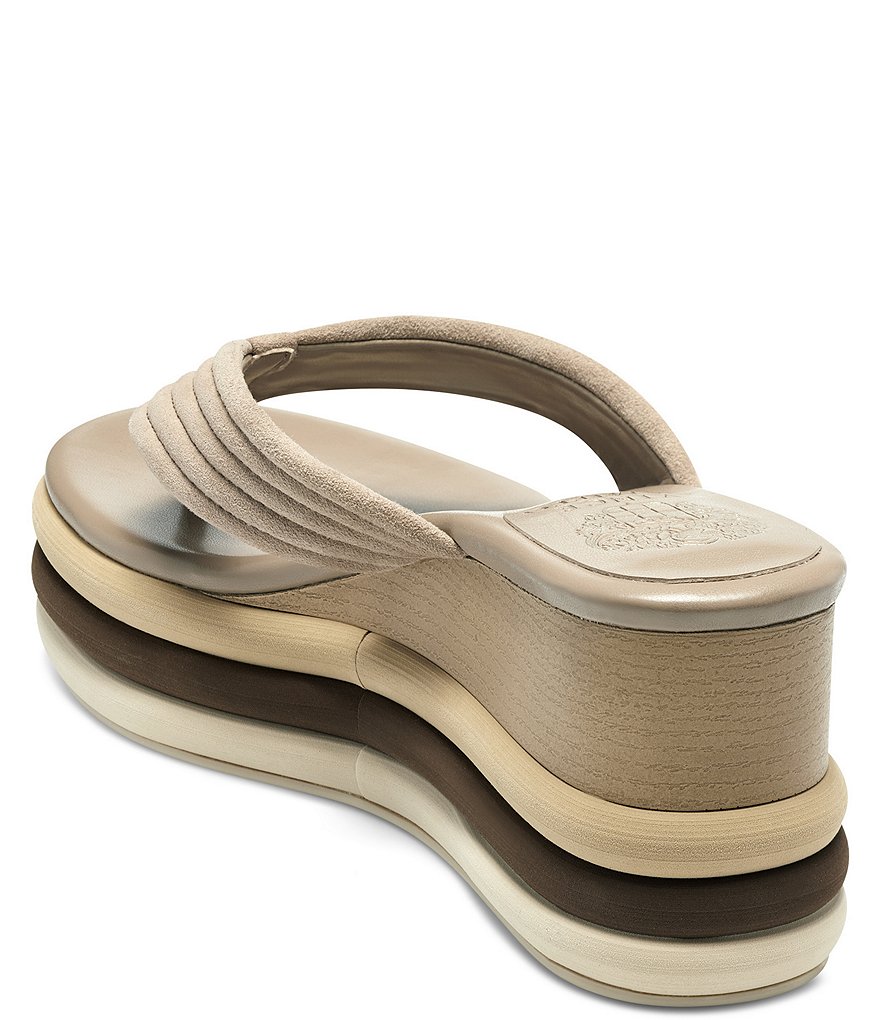 Vince Camuto Perseena Suede Thong Wedges