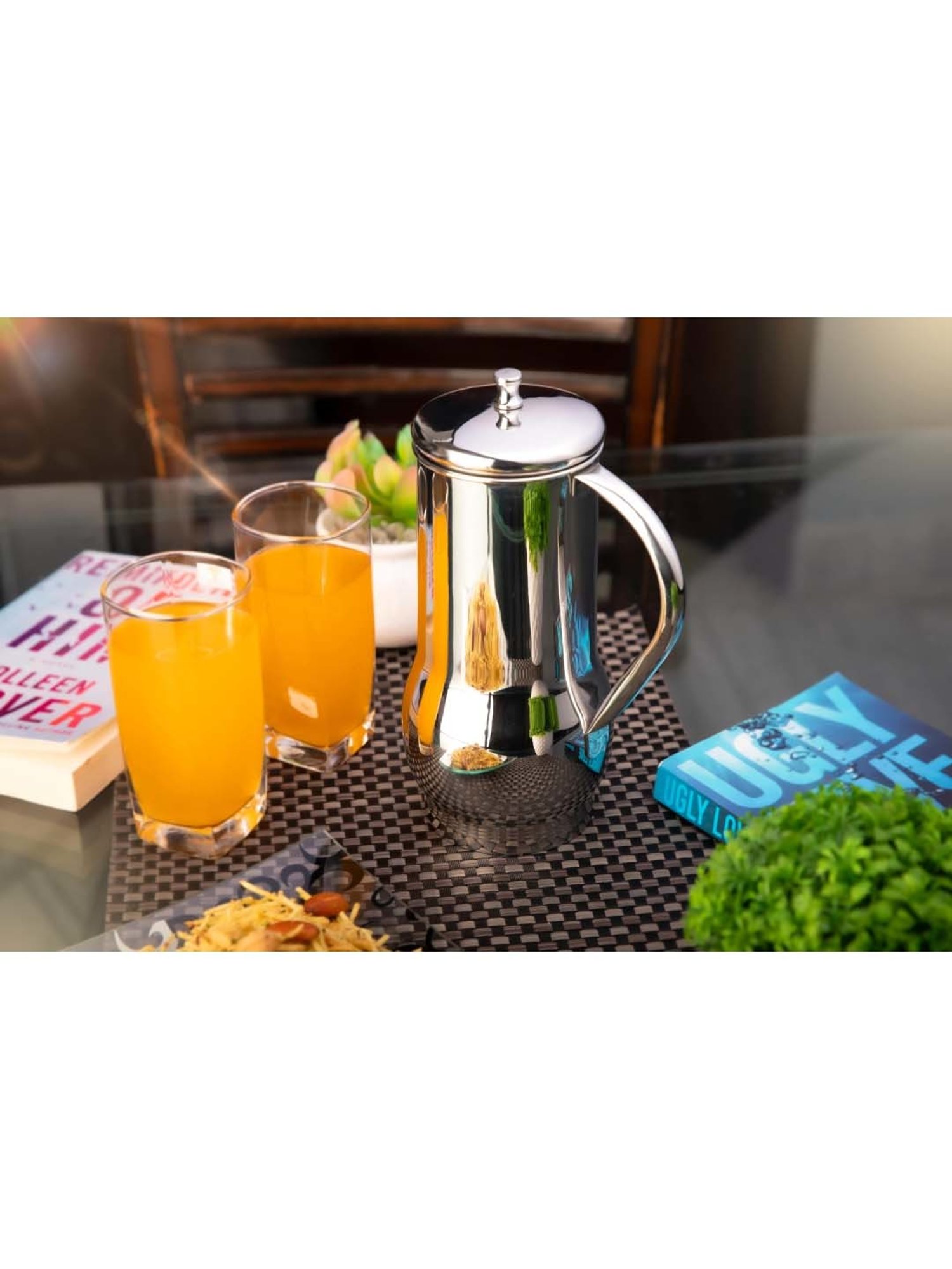 Pasabahce Transparent Victorian Caraffe Pitchers (1.18 L)