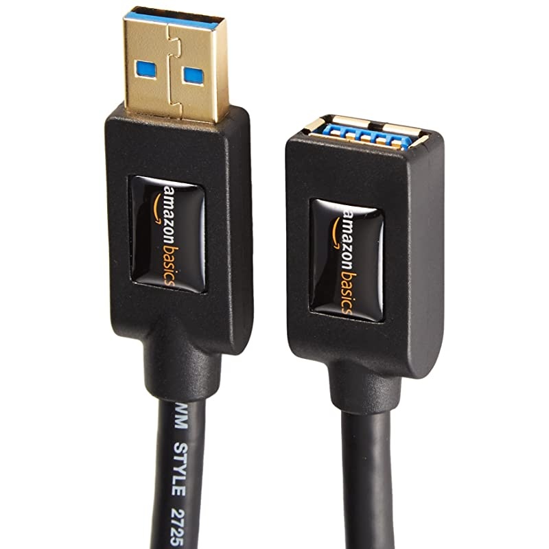USB 30 Extension Cable AMale to AFemale Extender Cord 6 Feet 2 Pack