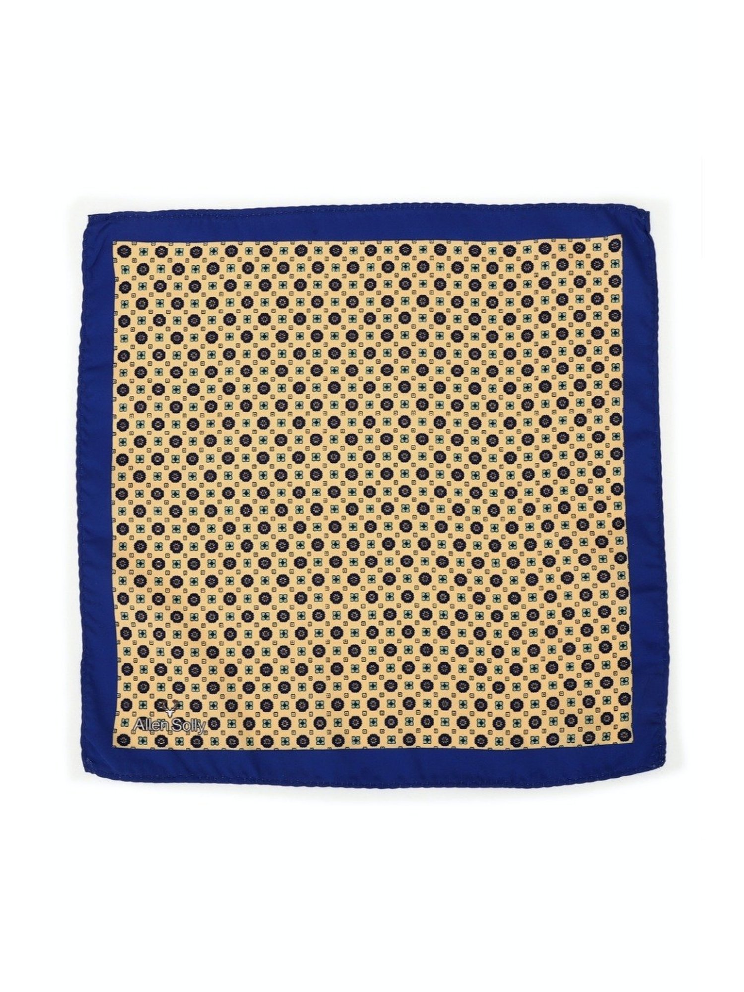 Van Heusen Green Printed Pocket Square