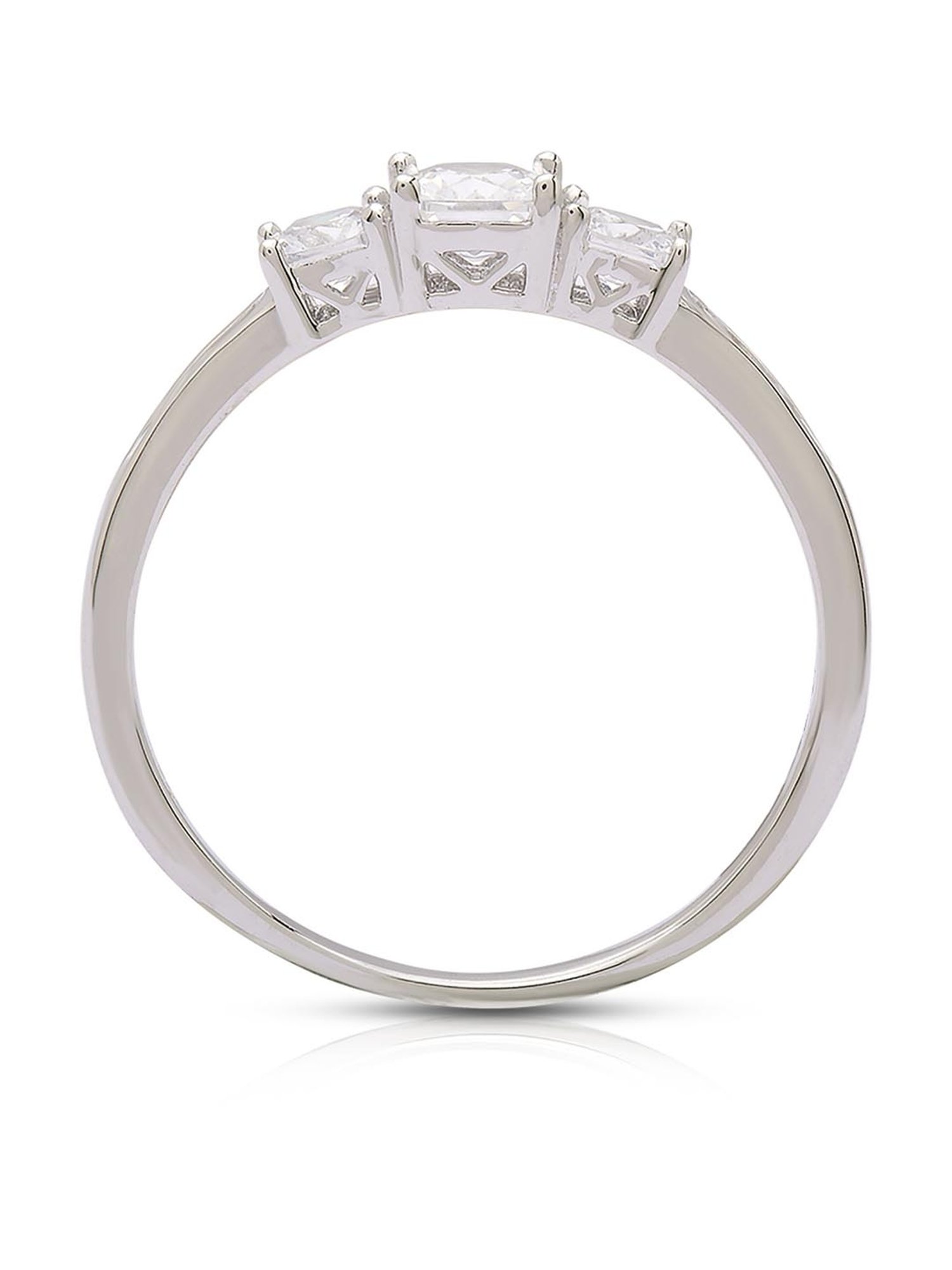 Anayra 92.5 Sterling Silver Sparkling Ring for Women