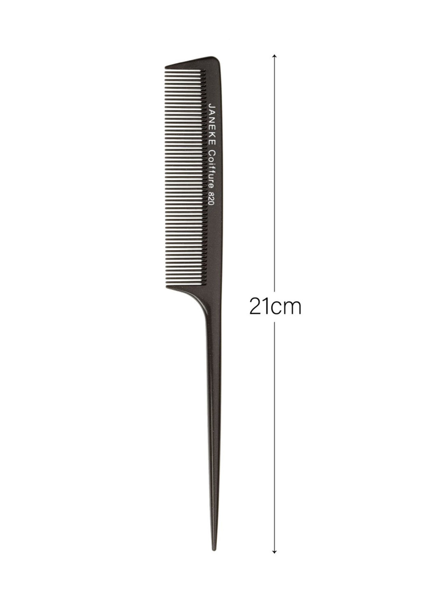 Janeke 1830 Professional Titanium Tail Hair Comb - 21 cm