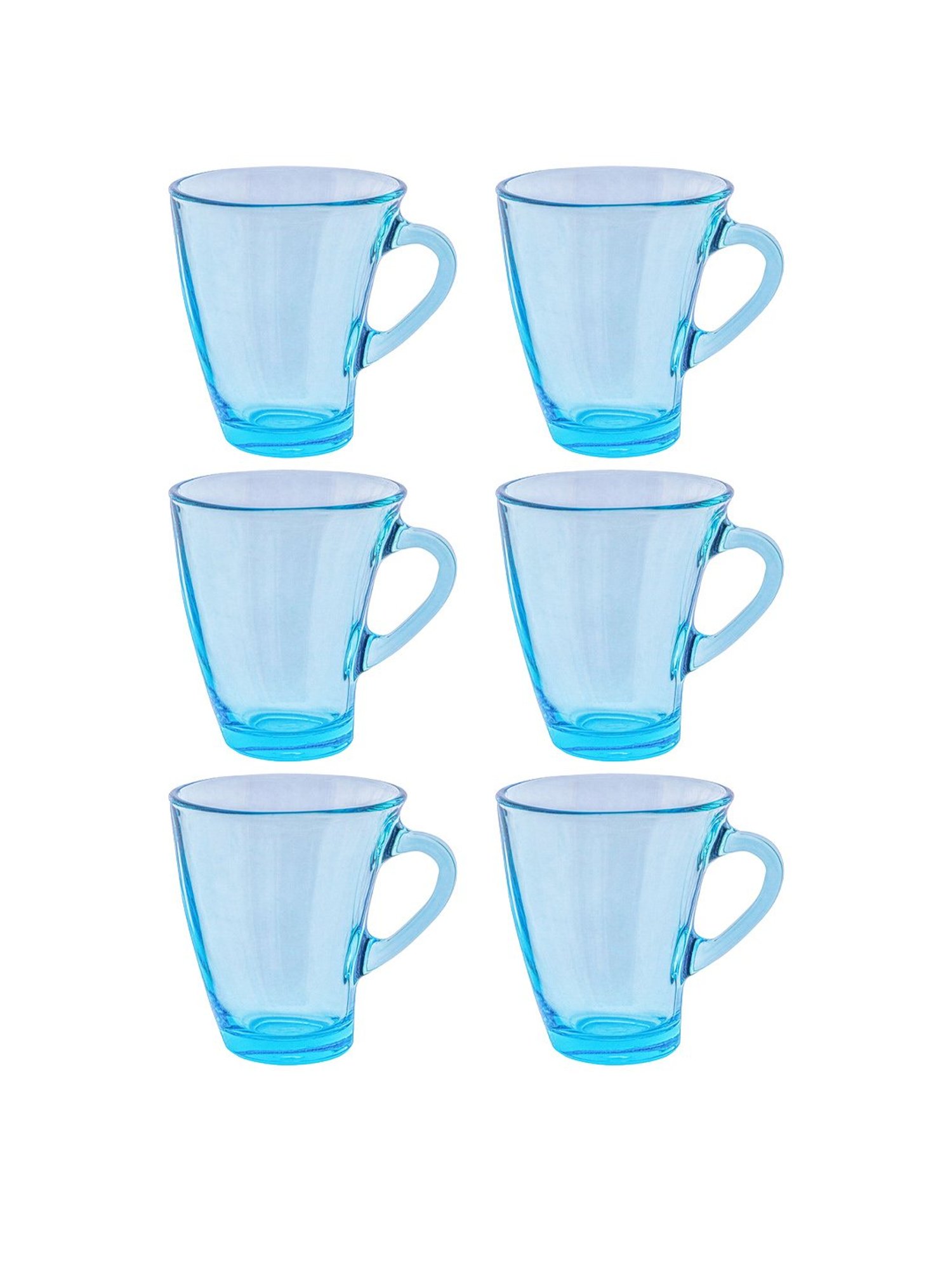 Pasabahce Transparent Glass Penguen Small Coffee Mugs - Set of 6 (170ml)
