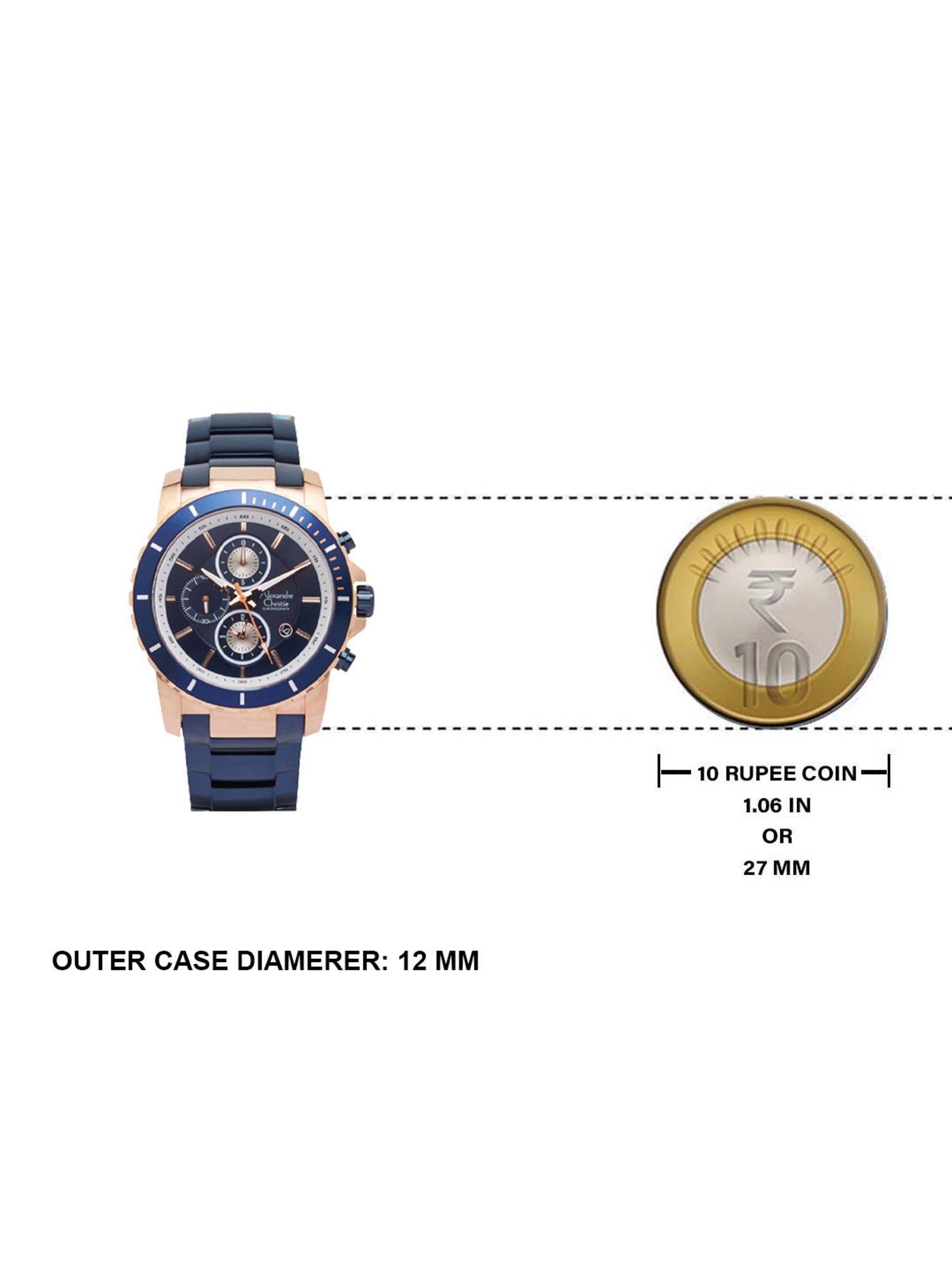 ALEXANDRE CHRISTIE 6141MCBURBU Chronograph Watch for Men