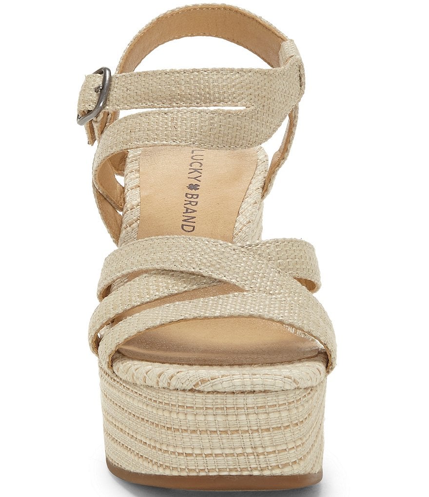 Lucky Brand Carlisha Woven Platform Wedges
