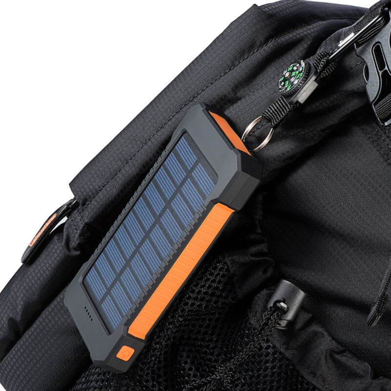 Waterproof 10000mAh Solar Power Bank Charger Dual USB Battery FR Phone US Sell