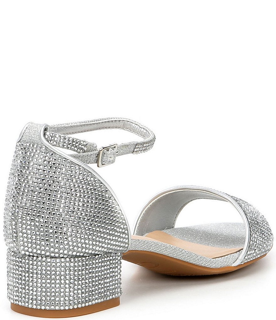 GB Girls' Amaze-Girl Rhinestone Two Piece Sandals (Youth)