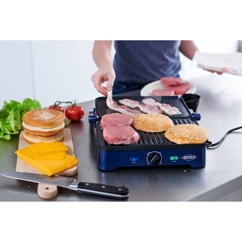 Blue Diamond Sizzle Griddle with Grill Plates