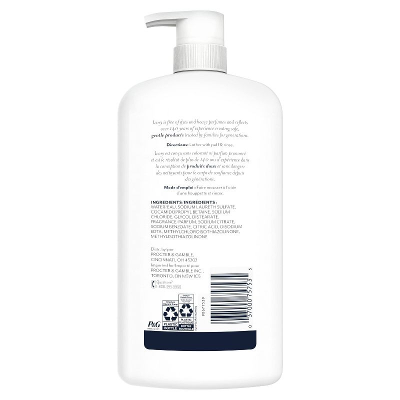 Ivory Body Wash Water Lily Scent - 30 fl oz